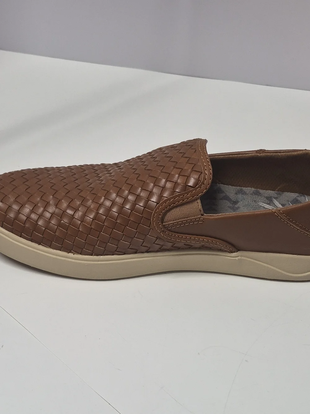 Olukai Men's Lae'ahi Lauhala Slip On Shoes In The Color Fox